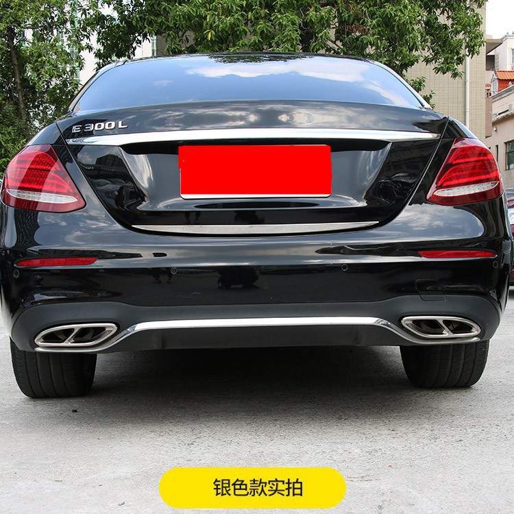 奔驰新A级尾喉A200L E30 C20 GLC260四出排气管装饰框 改装尾气罩