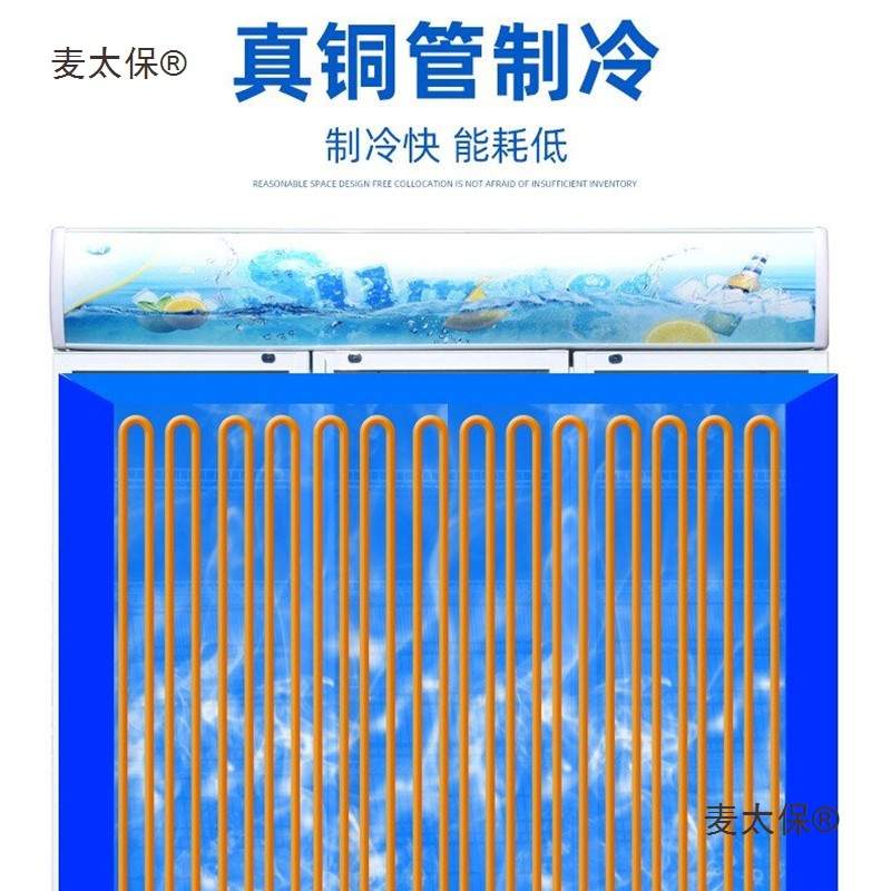 便利店单保鲜柜立式双门冰箱展示柜冰柜冷藏蔬菜水果饮料商麦太保