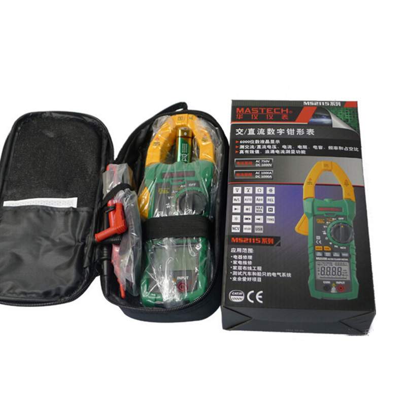 MASTECH华仪MS2115A真有效值交直流钳表数字钳形表