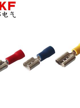 量大FDD1.25-250母预绝缘接头FDD2-187冷压端子插簧6.3端头