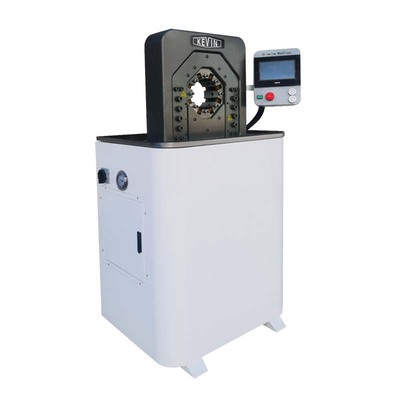 供应大口径胶管缩管机  自动漏灰 防尘钢管缩管机 冷拔管缩口机