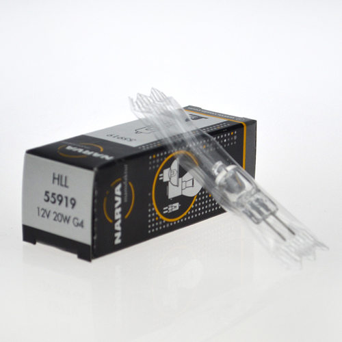 NARVA利华HLL 12V20W G4 55919生化分析仪卤素灯泡12V20W