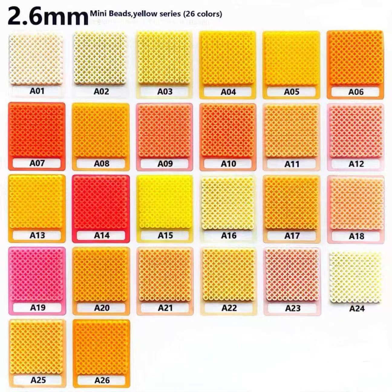 咪兔拼豆MARD黄豆豆小舞COCO同款立体融合拼豆小豆2.6补充包A色系,收纳整理,晾晒杆,淘宝优惠券,粉丝福利购,淘宝优惠卷