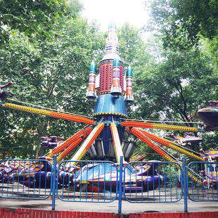 大型全灯光自控飞机儿童旋转升降飞机游乐设备户外游艺设施