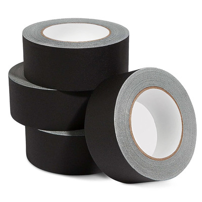 Gaffers tape黑色哑光布基胶带可手撕不反光灯光摄影舞台布胶带