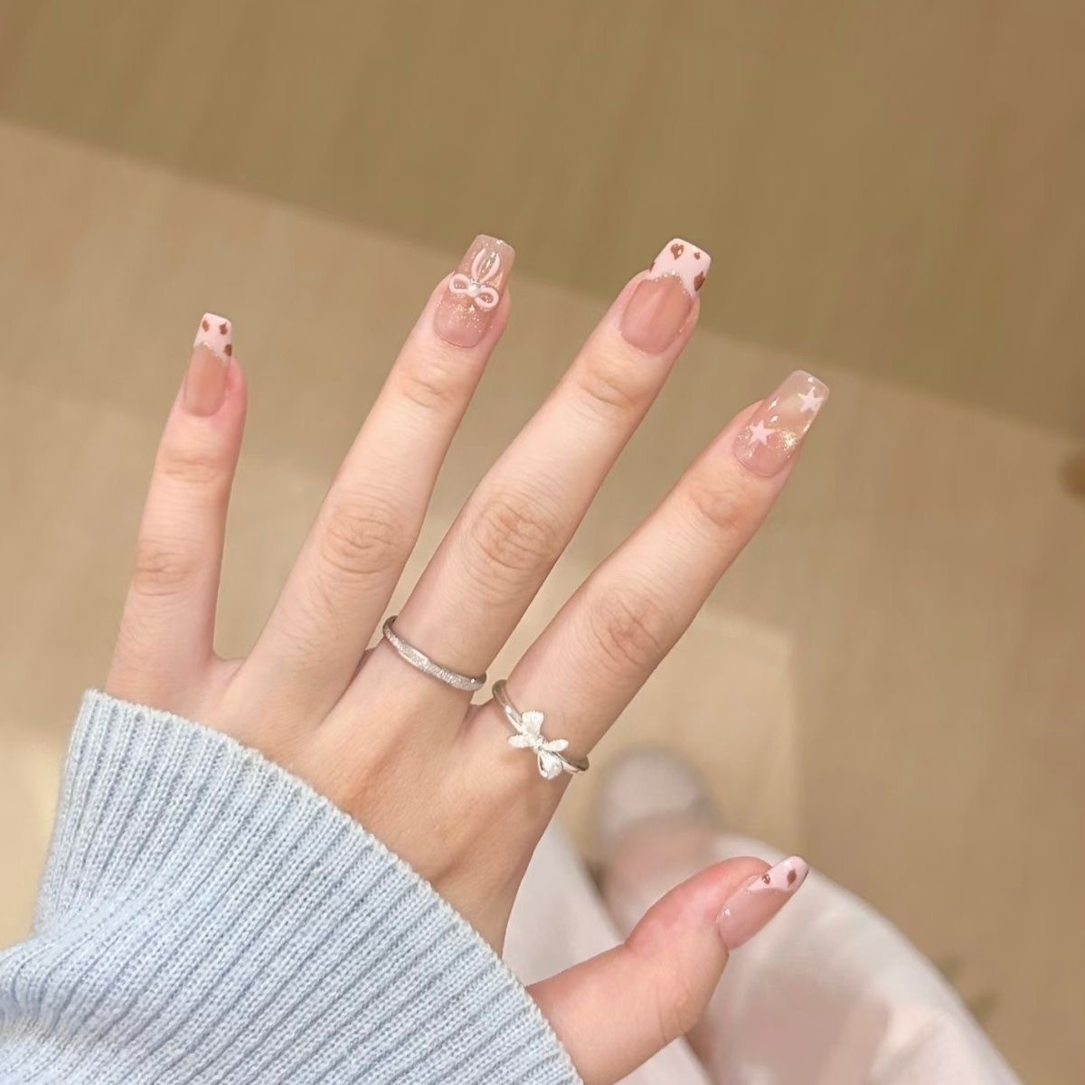 美甲穿戴甲纯手工定制豹纹甜酷20