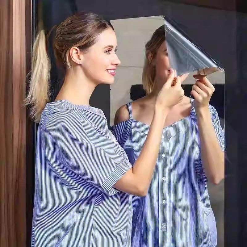 2025新款软镜子全身可以贴墙的高清自粘不会碎的卫生间可裁剪玻璃