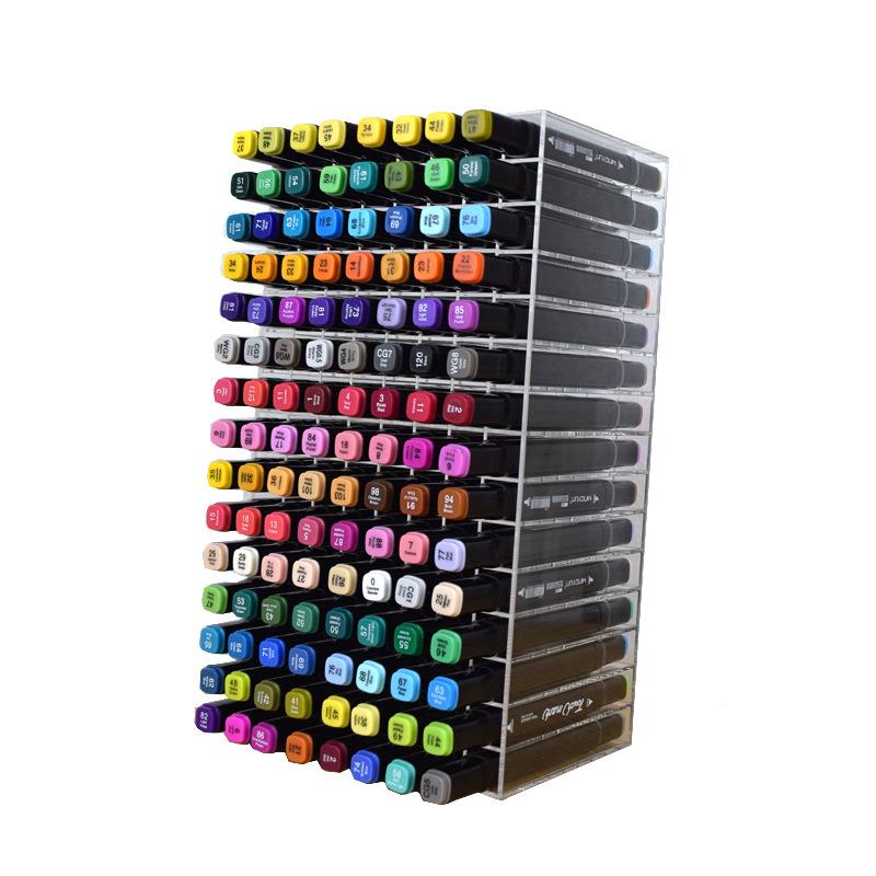 亚克力笔示架马克笔笔架文具店笔架有机玻展璃笔收纳架马克笔展架