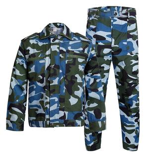 迷彩服套装男夏季户外工作服装女运动学生体能训练军训服全套