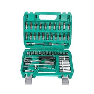 维修汽修棘轮扳手套筒53件套铬钒钢组套PC组合工具套装 专用机械