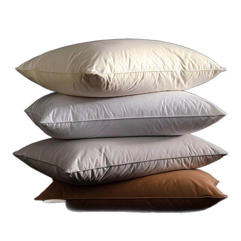 全棉白鹅毛羽绒枕头民宿酒店枕芯成人单人白鹅绒羽绒枕芯长期有货