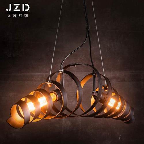 工业风美式创意铁艺吊灯复古时尚铁艺吊灯咖啡厅个性餐厅吊灯