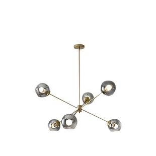 北欧吊灯客厅北欧风格 饰ins网红魔豆灯具 卧室餐厅灯创意分子灯装