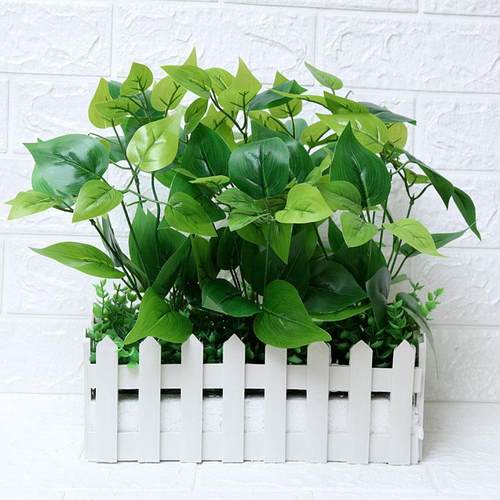 仿真花塑料花摆件仿真绿植假植物假花栅栏橱窗装饰花摆设桌摆盆栽