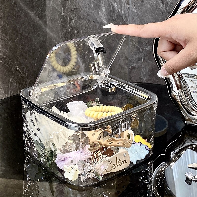 速发儿童发饰收纳盒孩皮筋头绳发卡整品发箍饰理发圈手饰透明首饰