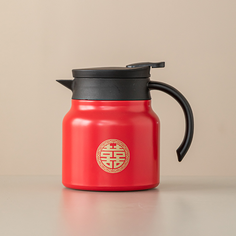 速发闷茶壶结婚敬茶茶改口婚碗套装新婚红色敬酒杯杯盖礼婚庆