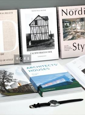 速发装饰书酒店样板几饰品摆件书书板房茶间书房样柜艺术画册装饰