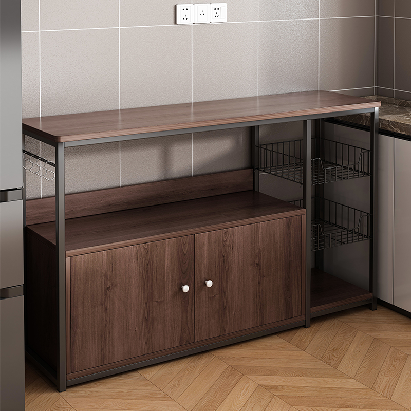 速发厨房置物体落地多层置物柜靠墙一架收纳柜窄橱柜多功能柜物储