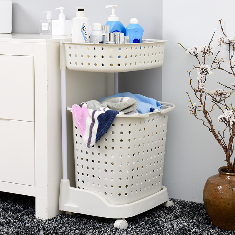 速发脏衣篮收纳筐浴室置物脏架衣篓脏衣服多层收衣筐家用脏衣篓洗