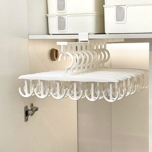 速发柜内抽拉轨挂衣杆免打音滑轨静孔式道裤架衣柜内置柜门收纳抽