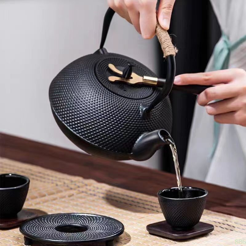 速发铸铁壶围炉生茶煮铁壶日户手工铁壶烧水壶式外露营煮茶壶