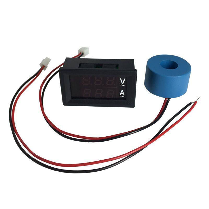 现货速发AC60-500V10A/50A交流电压电流表头高精度数显双显220v三