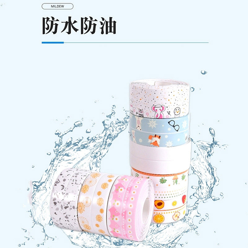 现货速发美缝贴厨房灶台防油墙角马桶边缘防水水槽自粘胶带卫生间