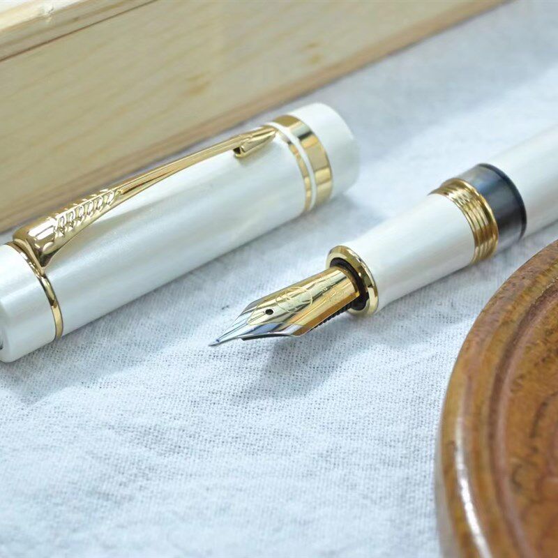 现货速发柠檬金属多1手工活塞打磨研墨长刀上锋练字钢笔M笔尖新品