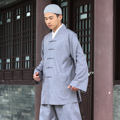 速发尚远夏棉僧服TR棉布短褂套装装僧僧衣小褂套装涤季僧袍