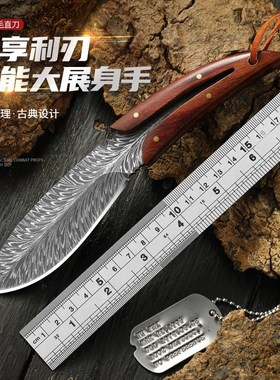 速发龙泉水果小刀手把肉高硬度小直刀随外野外求生露营户身大马士