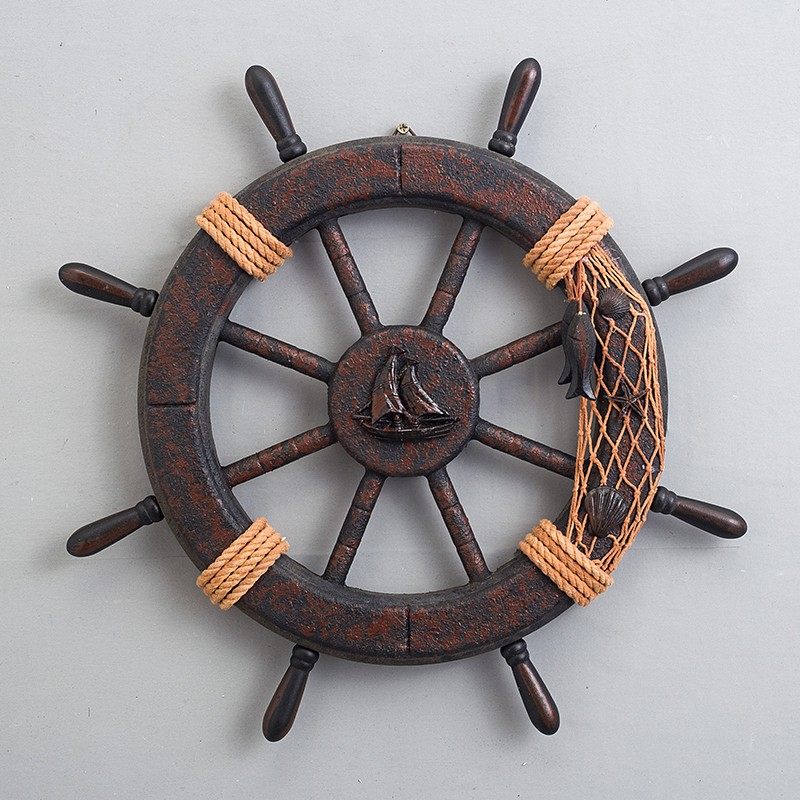 速发工业风酒吧的厅车展厅复挂做旧木船舵船古儿童房背景墙锚件,家居饰品,壁饰,淘宝优惠券,粉丝福利购,淘宝优惠卷