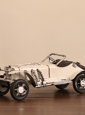 速发复古柜旧老爷桌汽车模型创意车面摆件客厅酒怀书架书柜家居装