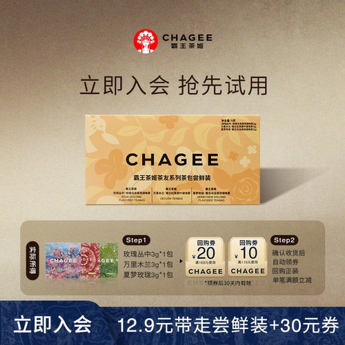 霸王茶姬伯牙绝弦茉莉花茶袋泡茶