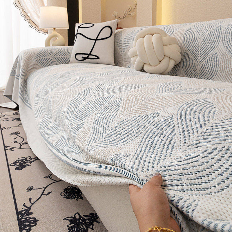 夏季夏天款凉豆豆沙发盖布巾法式凉感冰丝防滑坐垫子沙发套罩盖毯,居家布艺,沙发垫,淘宝优惠券,粉丝福利购,淘宝优惠卷