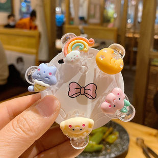 儿童萌萌哒小抓夹韩版可爱女童碎发发卡子不伤发夹子卡通头饰