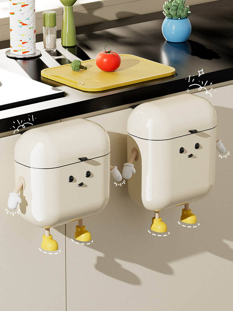 Smart Wall Kitchen Bin: No-Bend Lid, Mounts Anywhere! - Product image 2