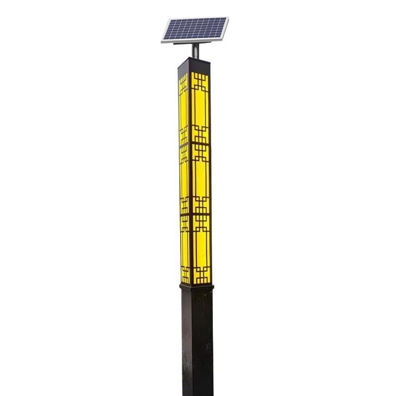 新品太阳能方形景观灯室外花园小区公园户外灯led庭院灯路灯3米