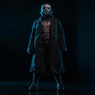 1/12 SHF 男 6寸动人偶方大头蚂蚁素体双排扣四色中长版风衣包邮