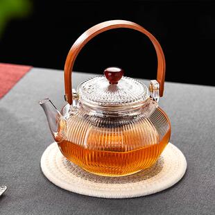 绿昌明玻璃煮茶壶耐热过滤电陶炉普洱黑茶蒸茶器烧水壶泡茶器茶具