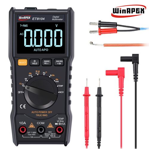 WinAPEX ET8104 全智能袖珍型数字万用表 彩屏万用表