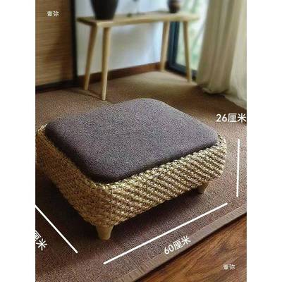 蒲团藤拜佛垫跪垫家用打坐修坐垫道家拜编佛家跪拜垫禅子方tj#hfg