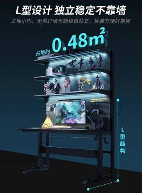 洞洞板置物架落地式五金工具收架运动纳立装备金免打孔LFU家用属