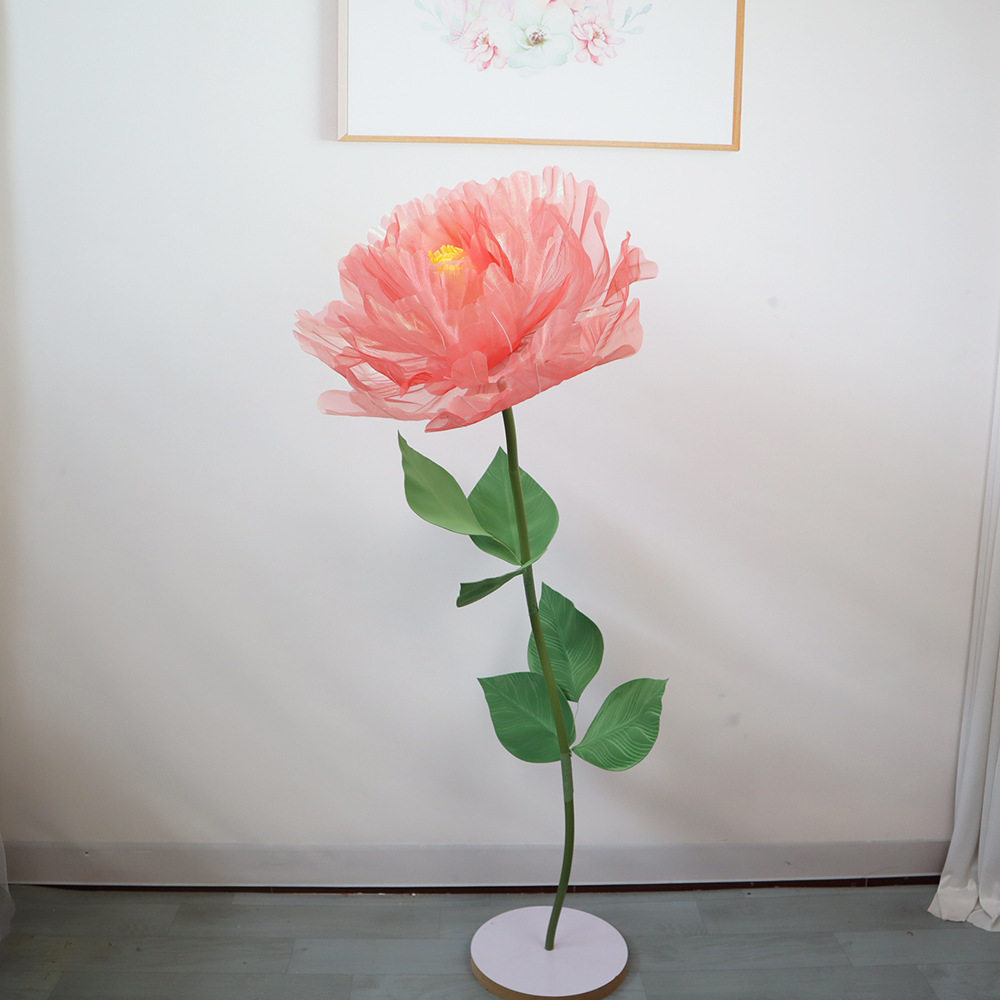 婚礼宴会仿真牡丹花纱套装批发