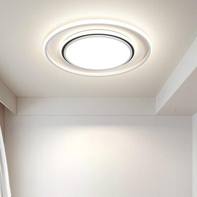 客厅灯现代简约26699大气2025新款lde形顶灯长方家用大厅灯吸具