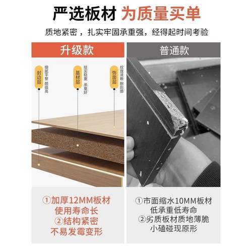 办柜公桌边物柜文件柜BPS柜资料柜办公室置木质矮柜带锁收纳子储