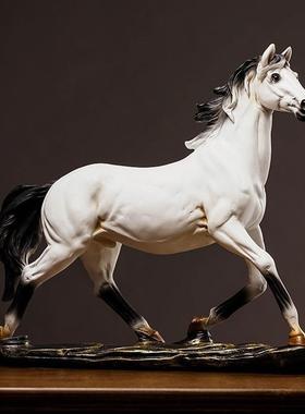 新中式轻奢马摆酒柜博件古架装品马到成功饰品办公室桌面工艺SHBB