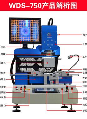 智位诚精展BG返修台WS-750光A学对自动D维修芯片LED灯珠拆912焊接