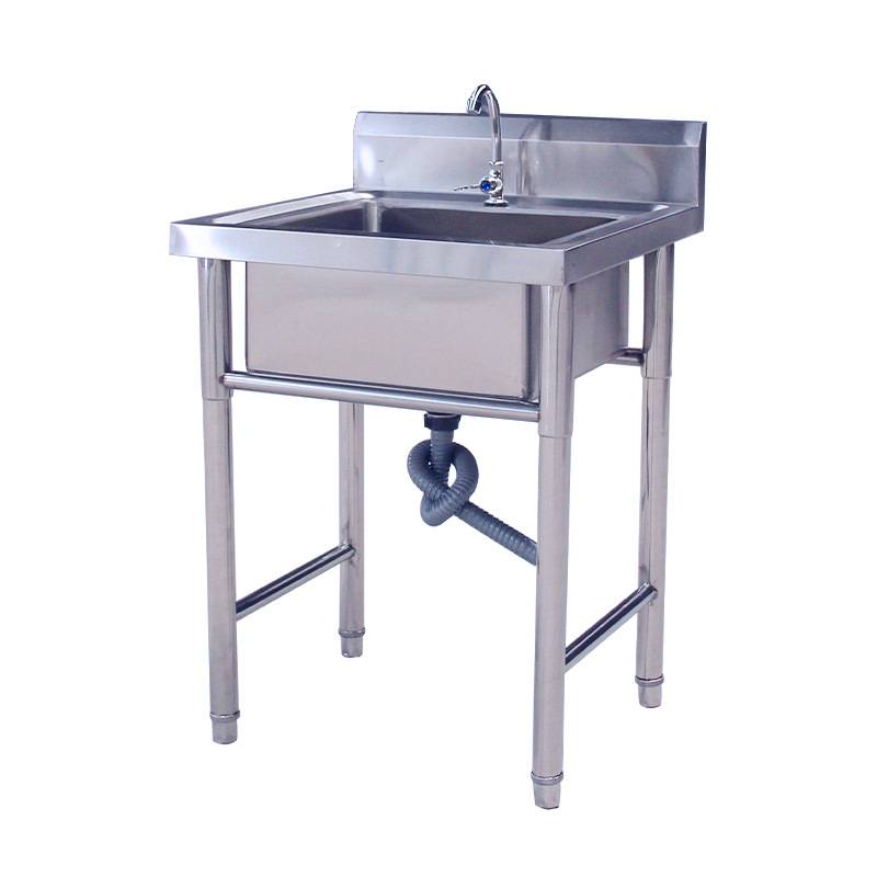 不锈钢水槽201 304 商用家用食堂单双三池水槽规格齐全加厚材质