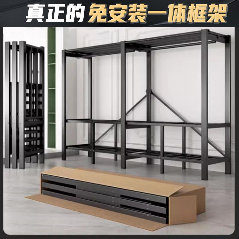 免安装折叠简易布衣柜家用卧室出租房用一体式经济型结实耐用衣橱