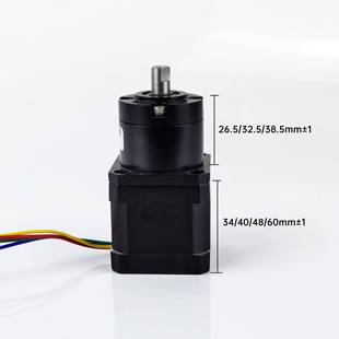 电4马2行性星减速电机微738型混合减速步进机大扭规减速达比例5